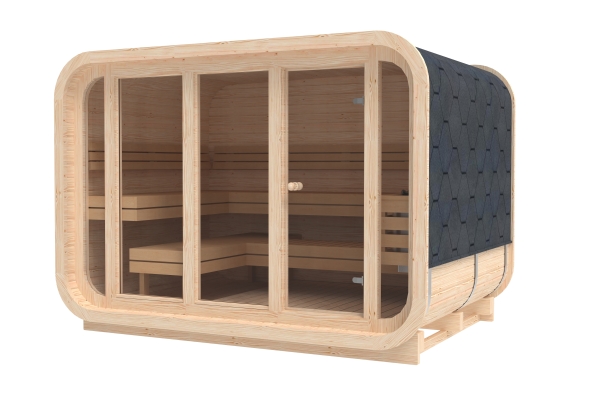 Gartensauna mit Elektroofen